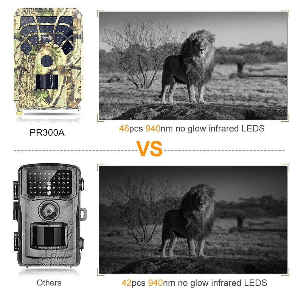 5MP 480P Trail and Game Camera Motion Activated Hunting Camera Outdoor Wildlife Scouting Camera Night Vision Waterproof