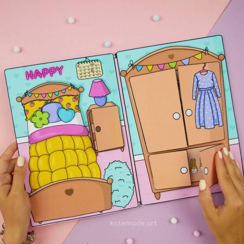 NHÀ CHO BÚP BÊ GIẤY 3 ( NHÀ CỦA MÈO HOLLY)