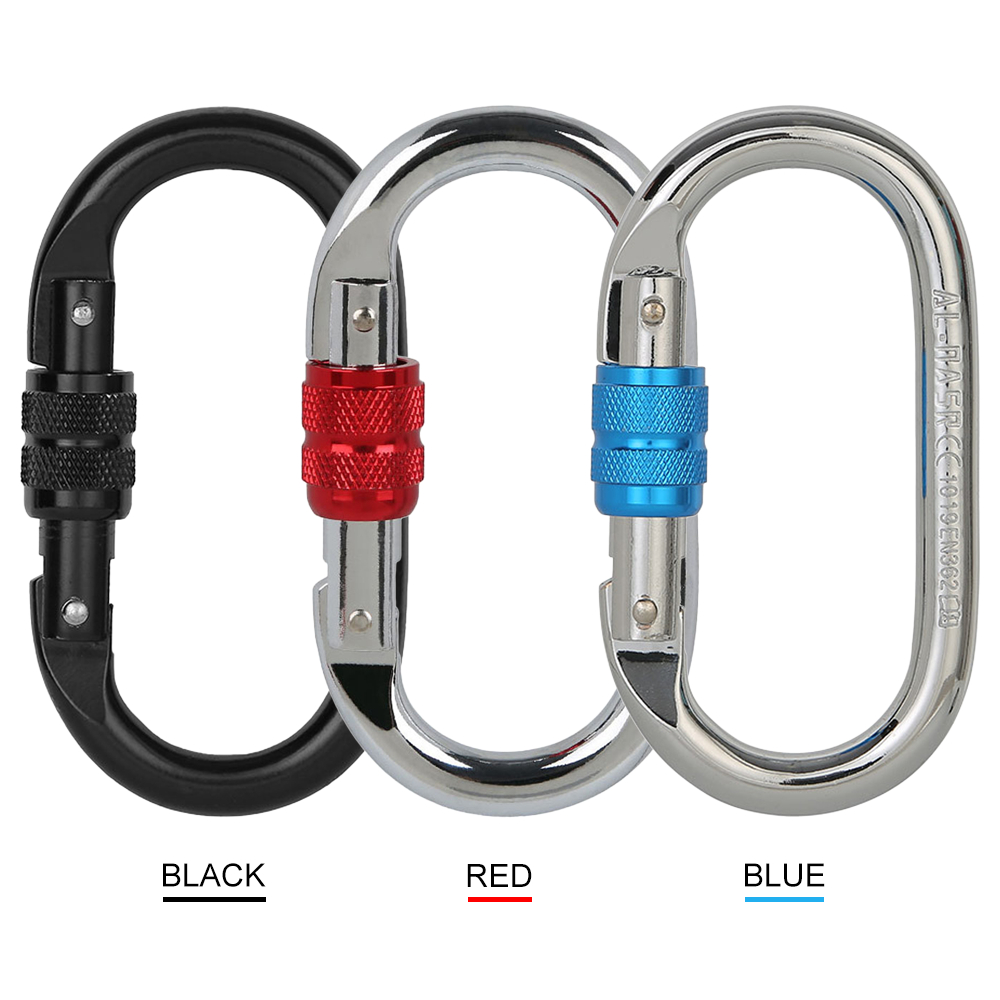 Khóa Carabiner Leo Núi Chịu Lực Nặng 25KN Hình Chữ O Trọng Lượng Nhẹ