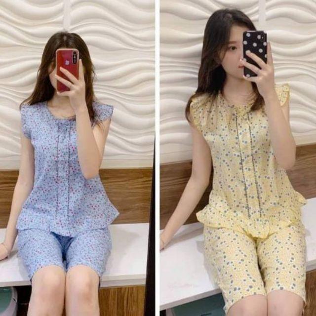 Đồ bộ sát nách mặc nhà 2 màu