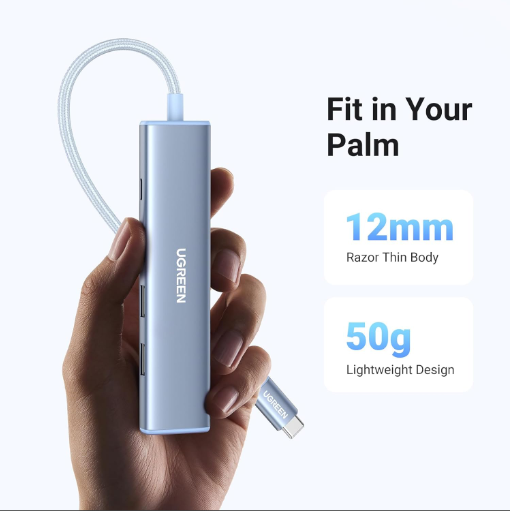 Hub chuyển USB-C sang HDMI +  PD 100W + 3 x USB 3.0  Ugreen 35581 - Hàng chính hãng