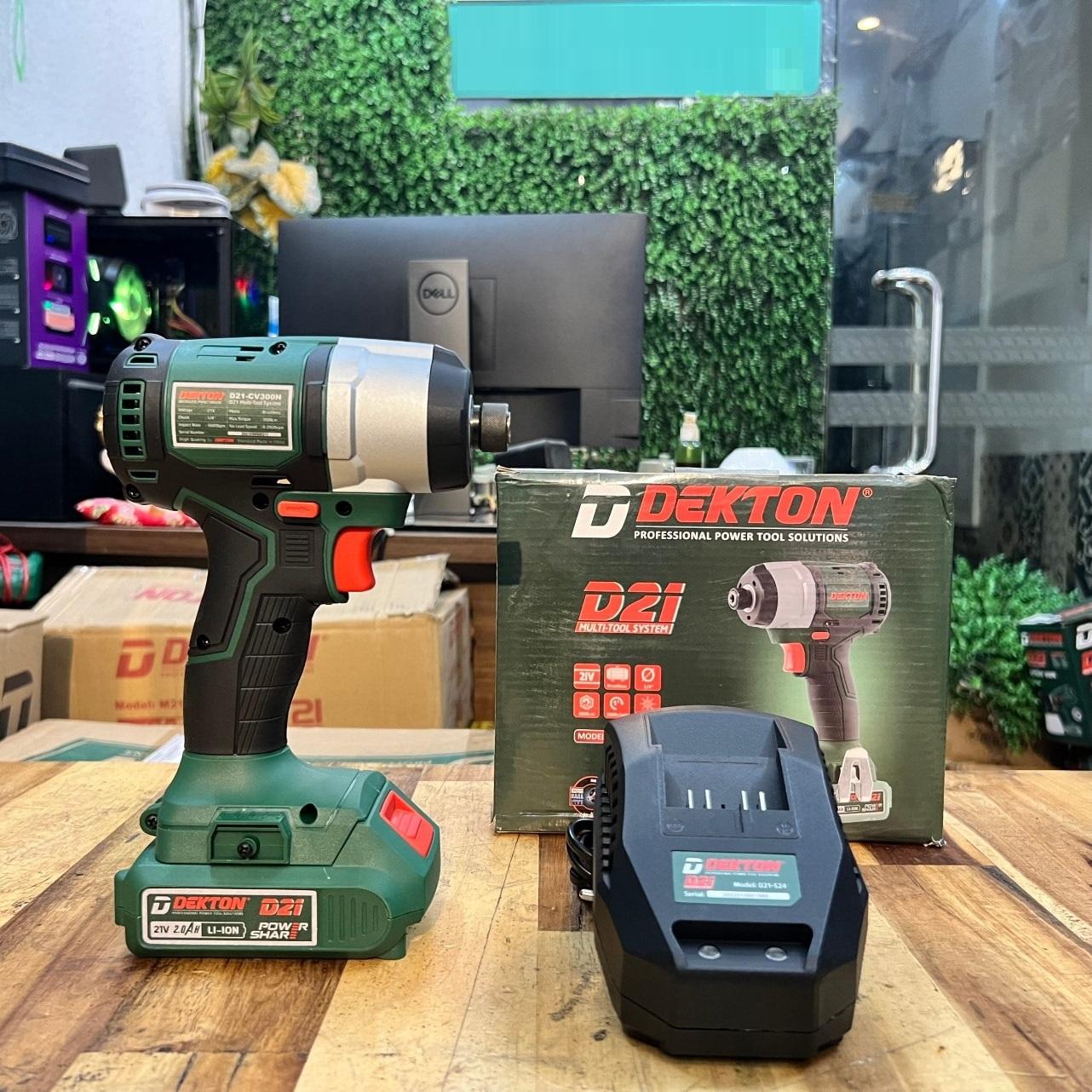 MÁY VẶN VÍT PIN 21V BRUSHLESS 300N.M DEKTON D21-CV300N - HÀNG CHÍNH HÃNG