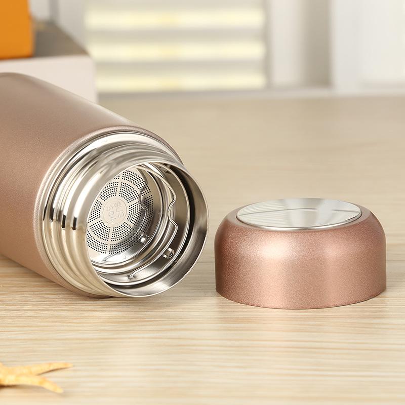Nhỏ 300 Ml Giữ Nhiệt Nước Thép Không Gỉ Nhiệt Cho Trà Thực Phẩm Trẻ Em Trẻ Em Lọc Bình Cốc Hút Chân Không Cốc Trường sinh Viên