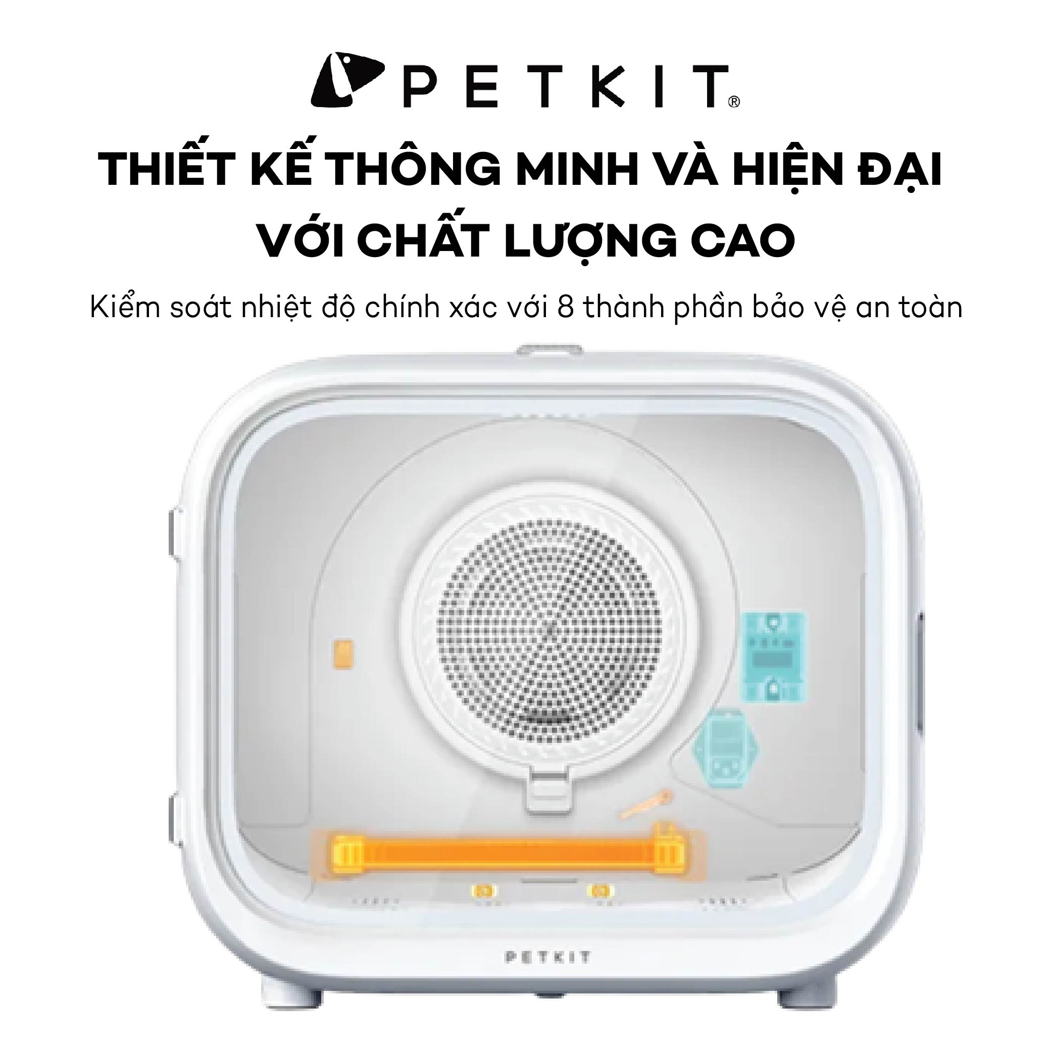 Máy Sấy Air Salon, Lồng Sấy Cho Chó Mèo Petkit AirSalon Max