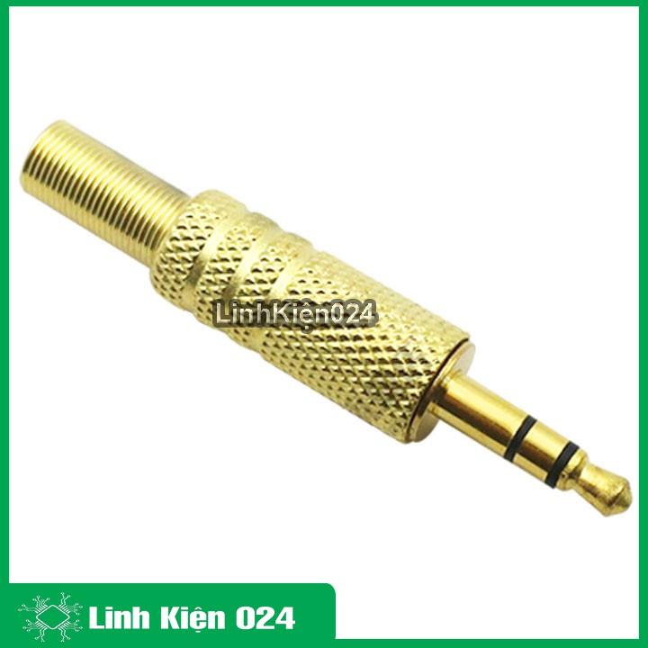 Bộ 2 jack audio 3.5mm đực màu Vàng Gold cực chất