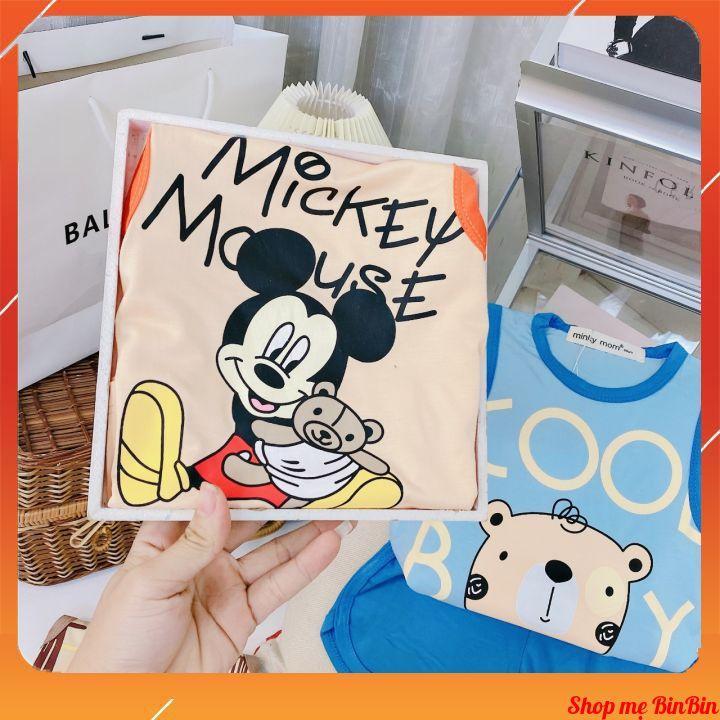 Bộ ba lỗ thú cưng Minky Mom thun lạnh loại 1 siêu mềm mịn, mát lạnh cho bé từ 5 đến 18kg