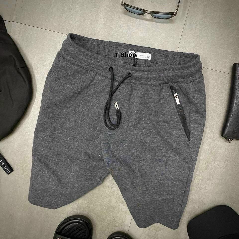 Quần đùi nam nỉ da cá Banamo Fashion quần đùi nam dây rút chất thoáng mát thời trang Banamo Fashion 691