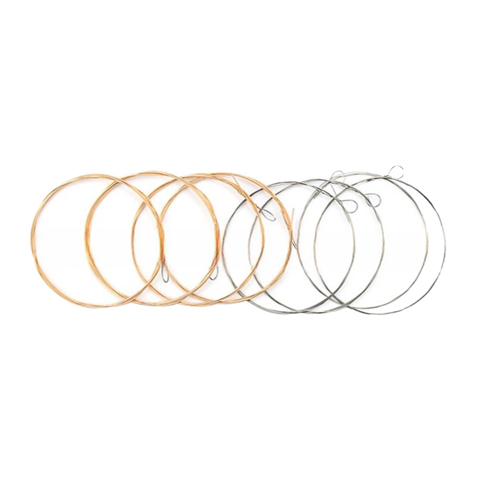 8 Pieces Mandolin Strings Set D-4TH Direct Replaces Mandolin Parts Replacement Easy Installation