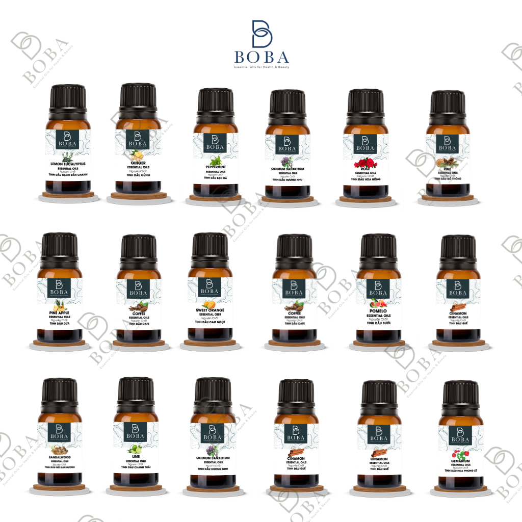 (HCM) Tinh Dầu Oải Hương 10ml (Lavender), Tinh Dầu BOBA Thiên Nhiên Nguyên Chất, Tạo Hương Thơm - BOBA NATURALS