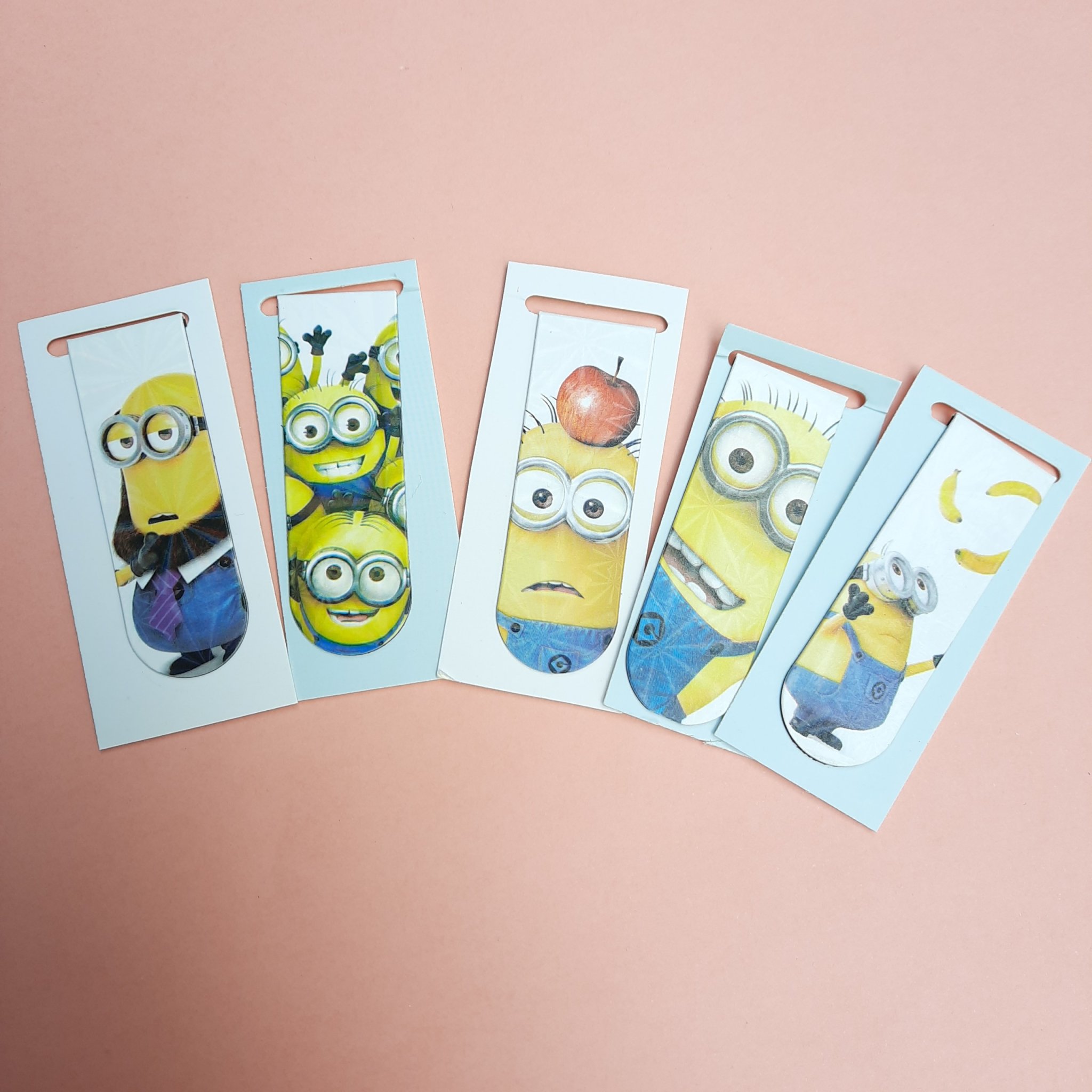 Combo 5 Bookmark Nam Châm Đánh Dấu Sách - Minions (Mẫu Ngẫu Nhiên)