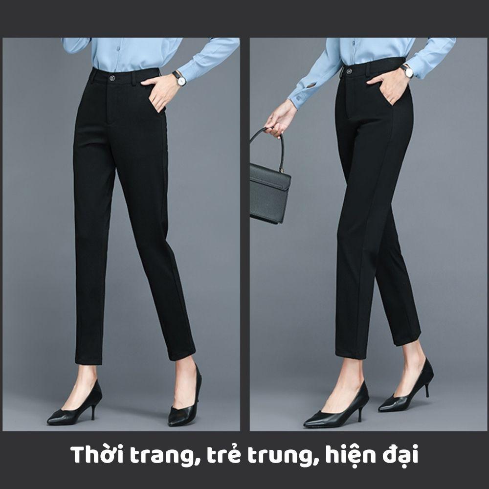 Quần Baggy Nữ Công Sở -Quần Tây , Chất Vải Sịn Loại 1 Mix Đồ Đi Làm - Đi Học- Đi Chơi - Tôn dáng,Thanh Lịch