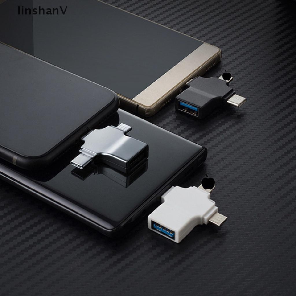 Đầu Chuyển Đổi OTG USB 3.0 Type C Micro USB 3 Trong 1 Tiện Dụng Cho IPhone