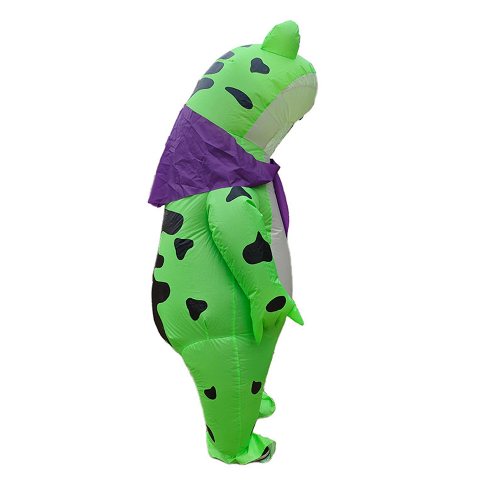 Frog Inflatable Costume Durable Soft Cosplay Outside Cosplay Suit Portable Frog Outfit for Halloween Festival Masquerade Decoration