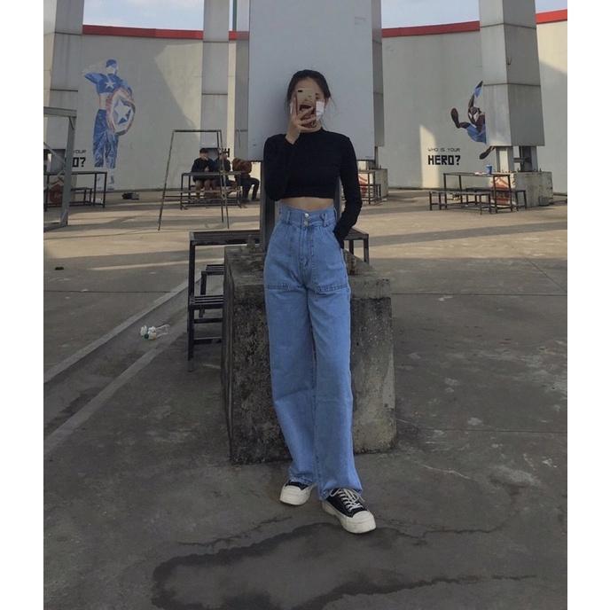 Quần Baggy JEANS Ống Suông