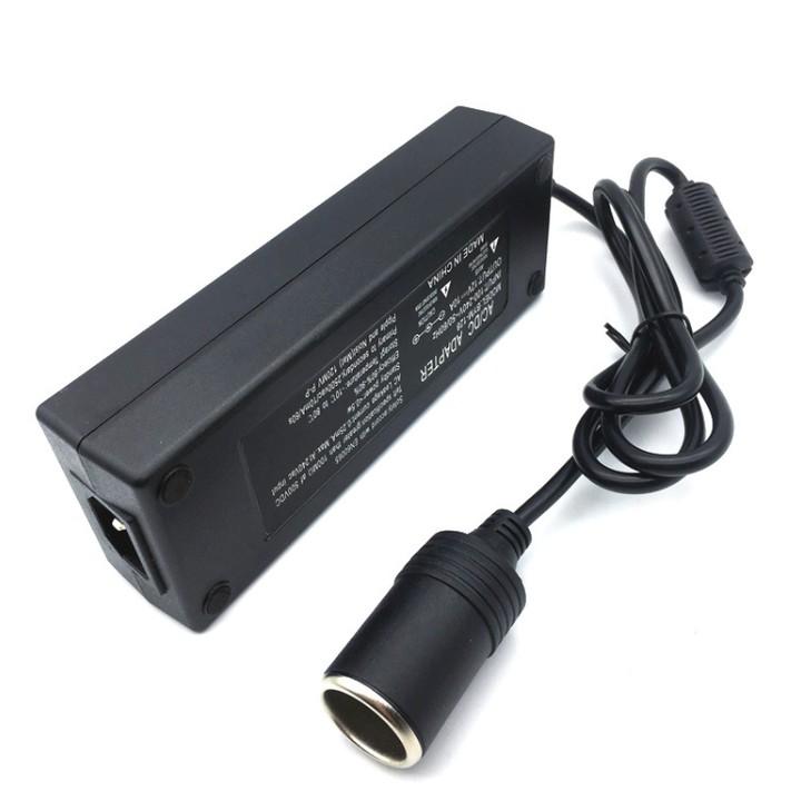 Bộ chuyển đổi nguồn từ 220V sang 12V-10A công suất 120W đầu ra dạng chân tẩu sạc mã BYM-128