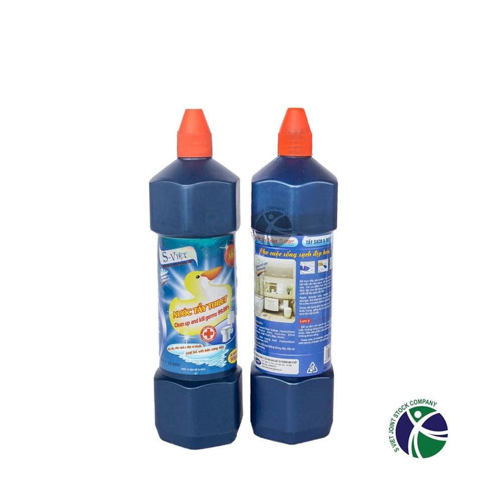 02 lọ nước tẩy rửa bồn cầu con vịt thương hiệu S-Việt dung tích 0.9lít