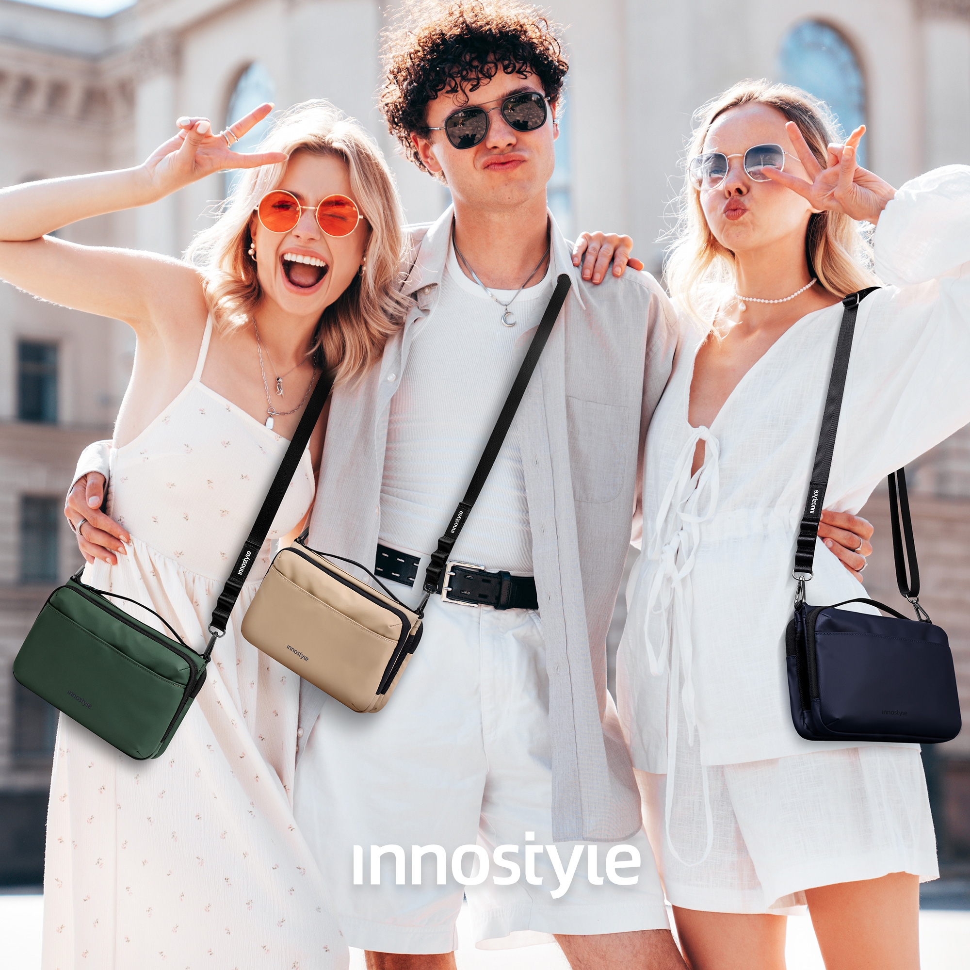 Túi đeo chéo Innostyle Flexicarry Crossbody -Khoá YKK, Chất liệu kháng nước Lựa chọn hoàn hảo mỗi ngày, Hàng chính hãng