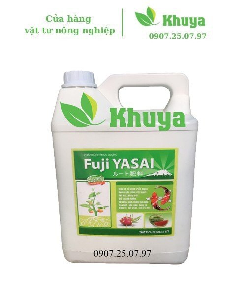 Phân bón trung lượng Fuji Yasai 5 lít Bung chồi - Phì trái - Bền màu