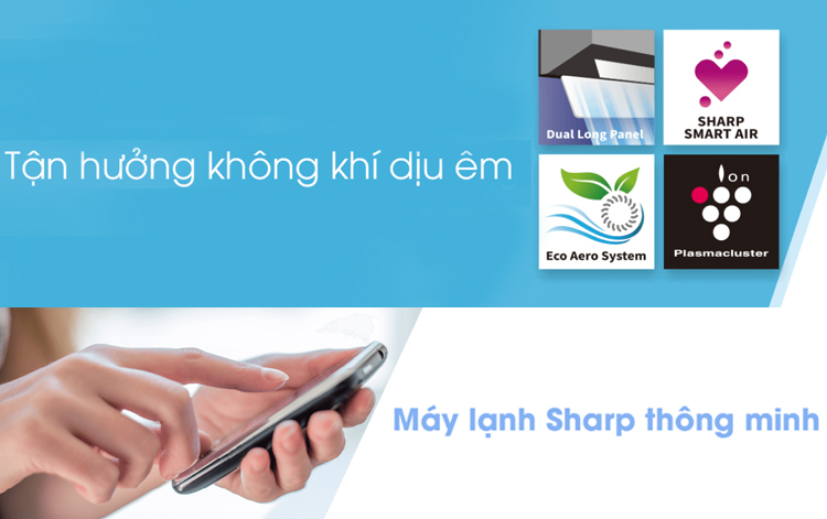 Điều Hòa Inverter Sharp AH-XP13VXW (11.500Btu) - Hàng Chính Hãng