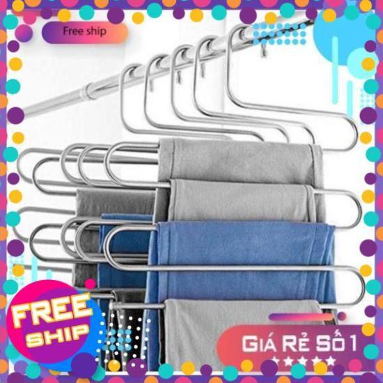 Móc quần áo 5 tầng thông minh loại 1 INOX
