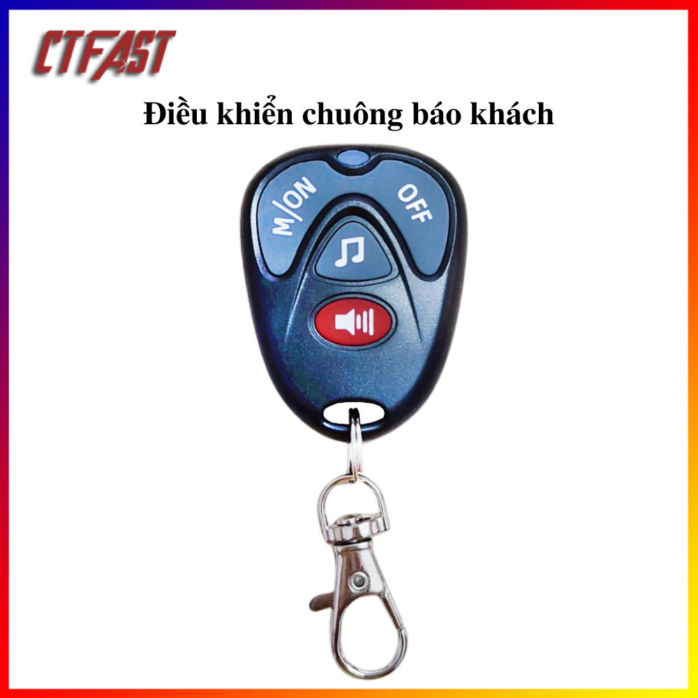 Chuông Báo Khách Cửa Hàng, Báo Động Chống Trộm Cảm Biến Chuyển Động Hồng Ngoại Không Dây CTFAST 03 - Lời Chào Báo Khách Ghé Thăm, Dọa Trộm Xâm Nhập