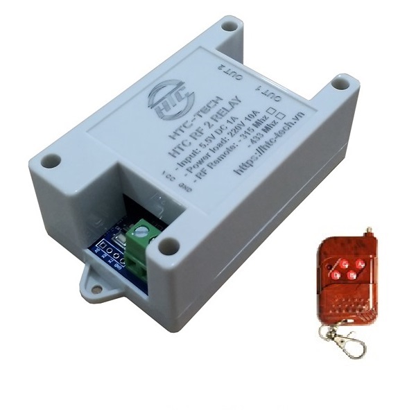 HTC-TECH Module HTC RF 2 Relay 433Mhz - BUX - Hàng Chính Hãng