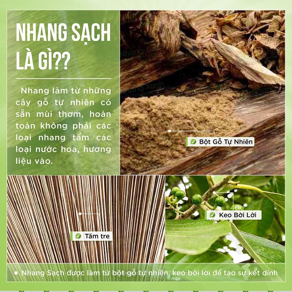 Nhang xanh Trầm Hương 15 năm cao cấp - Hộp 100 gram