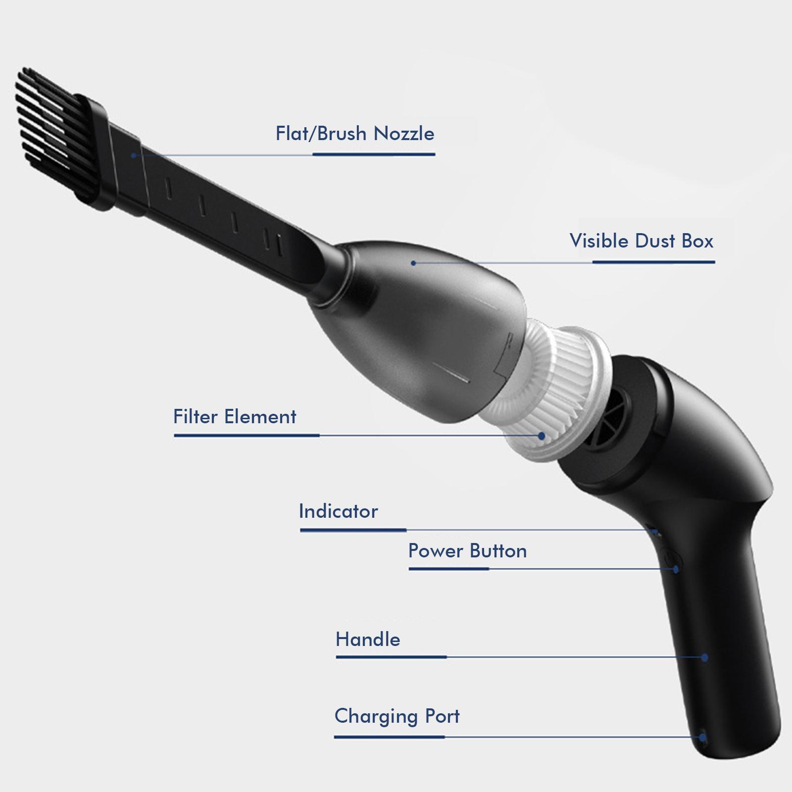 Máy hút bụi cầm tay HK-6043 nội thất ô tô  không dây