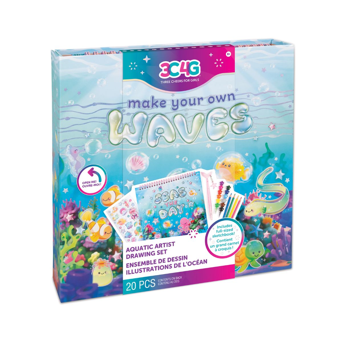 Combo Tô Màu Và Sketchbook - Aquatic Artist Deluxe 3C4G 12091