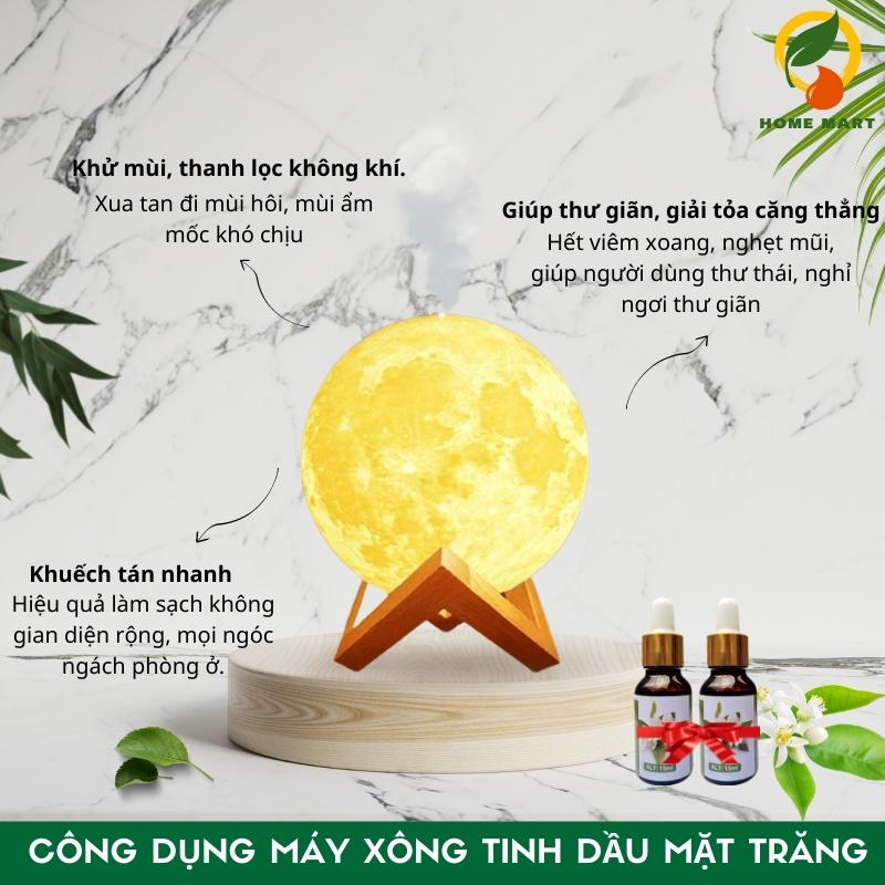 Máy xông tinh dầu mặt trăng trụ tròn thay đèn ngủ, máy phun sương mặt trăng tỏa hương thơm khử mùi tạo ẩm chống khô da