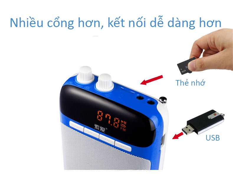 Máy trợ giảng có dây cao cấp SOAIY S-318 AZONE + Tặng kèm Micro không dây tiện dụng