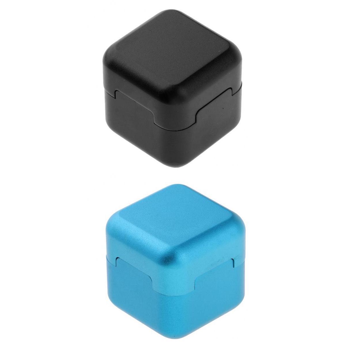 2 Pieces Aluminum Billiards Pool Cue Chalk Holder Snooker Stick Tip Cases