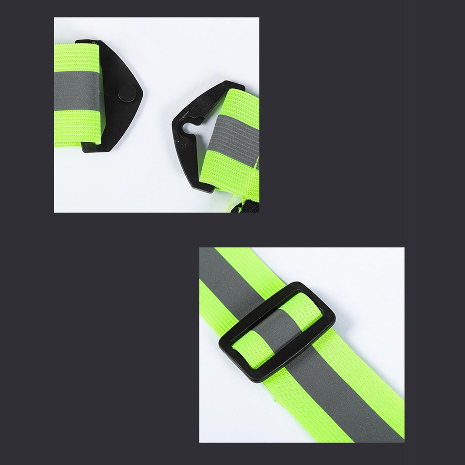 3 Modes ,8 Bright LED Reflective Vest Warning Lights for Night Running