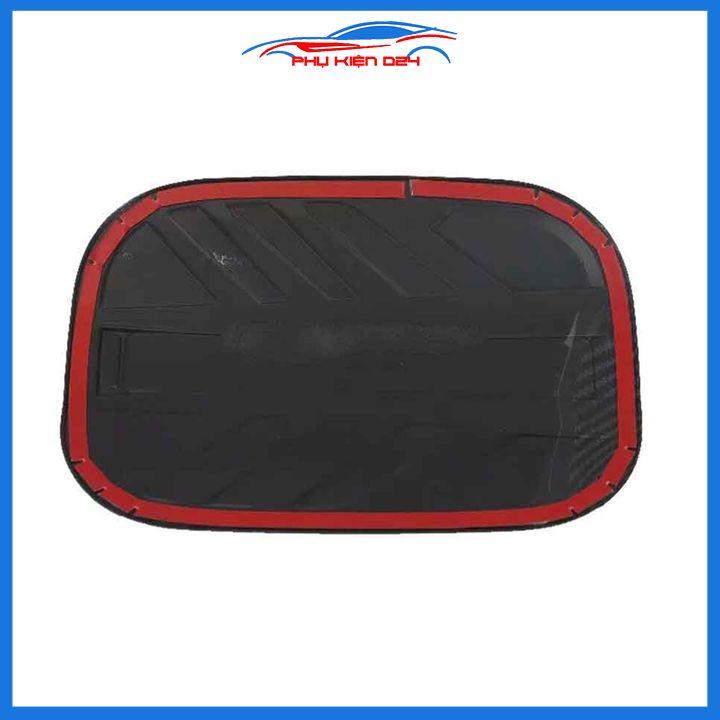 Ốp nắp bình xăng Santafe 2019-2020 vân cacbon chống trầy trang trí ô tô