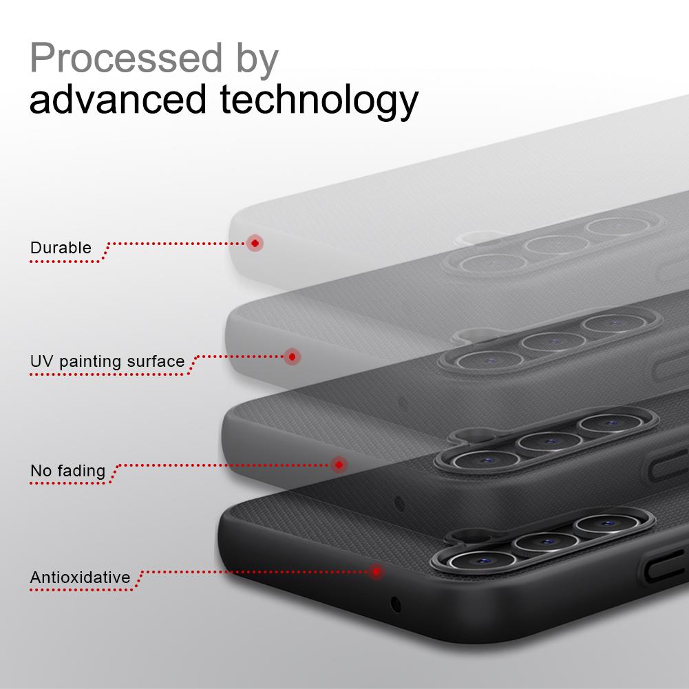 Ốp Lưng Sần chống sốc cho Samsung Galaxy  A16 , A35 , A55 . A15 , A25 hiệu Nillkin Super Frosted Shield - Hàng Chính Hãng