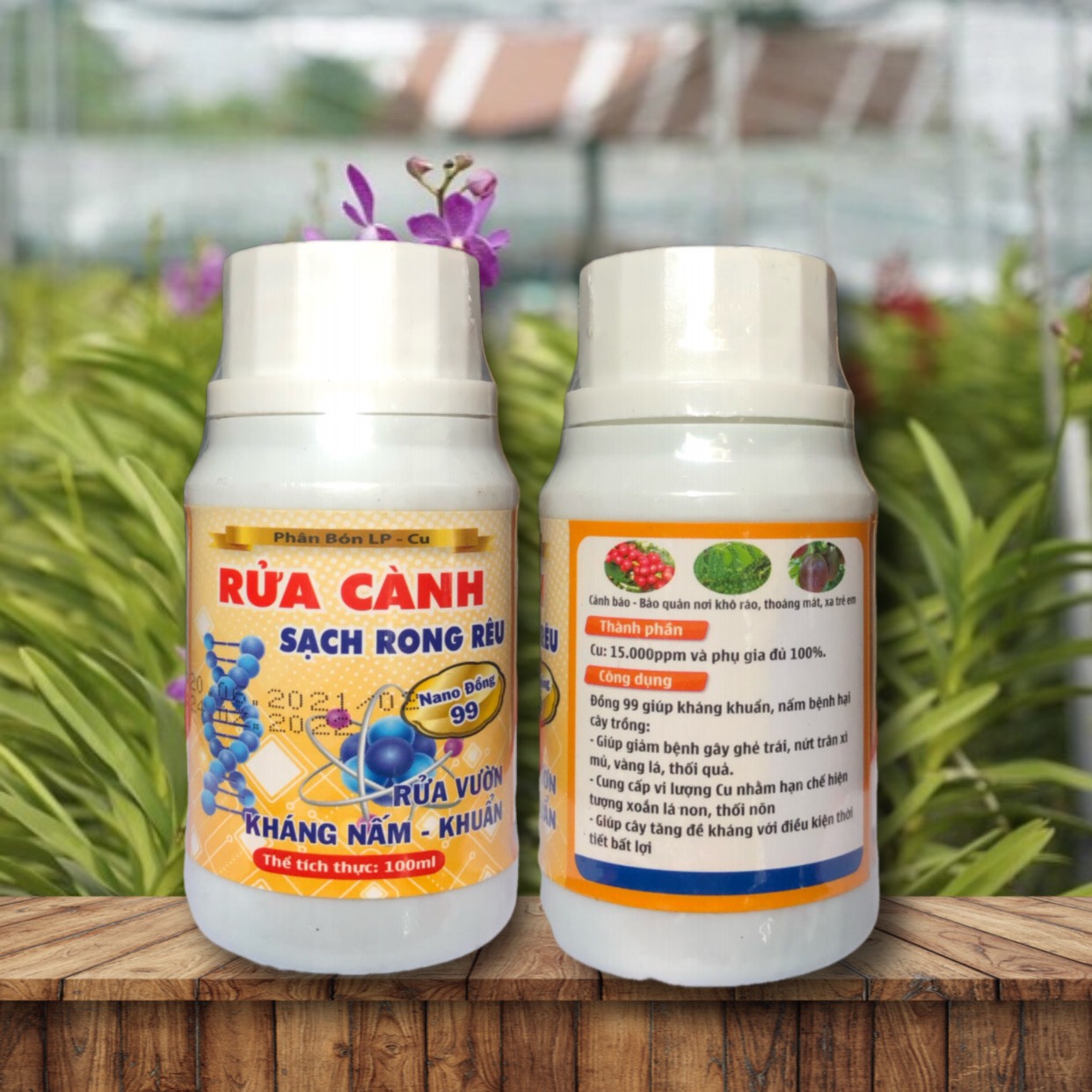 TẨY RONG RÊU RỬA CÀNH SÁT KHUẨN ,TẨY NẤM , RỬA VƯỜN - 100ml