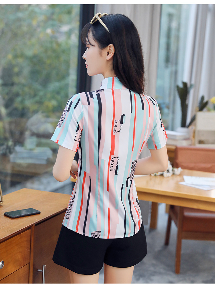 Áo sơ mi nữ họa tiết độc lạ trẻ trung sm41