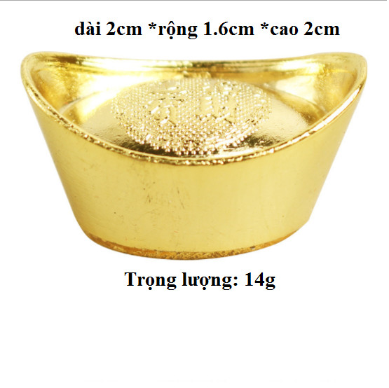 Thỏi vàng hộp 12 nén đặc CÓ CHỮ chiêu lộc (thờ cúng)