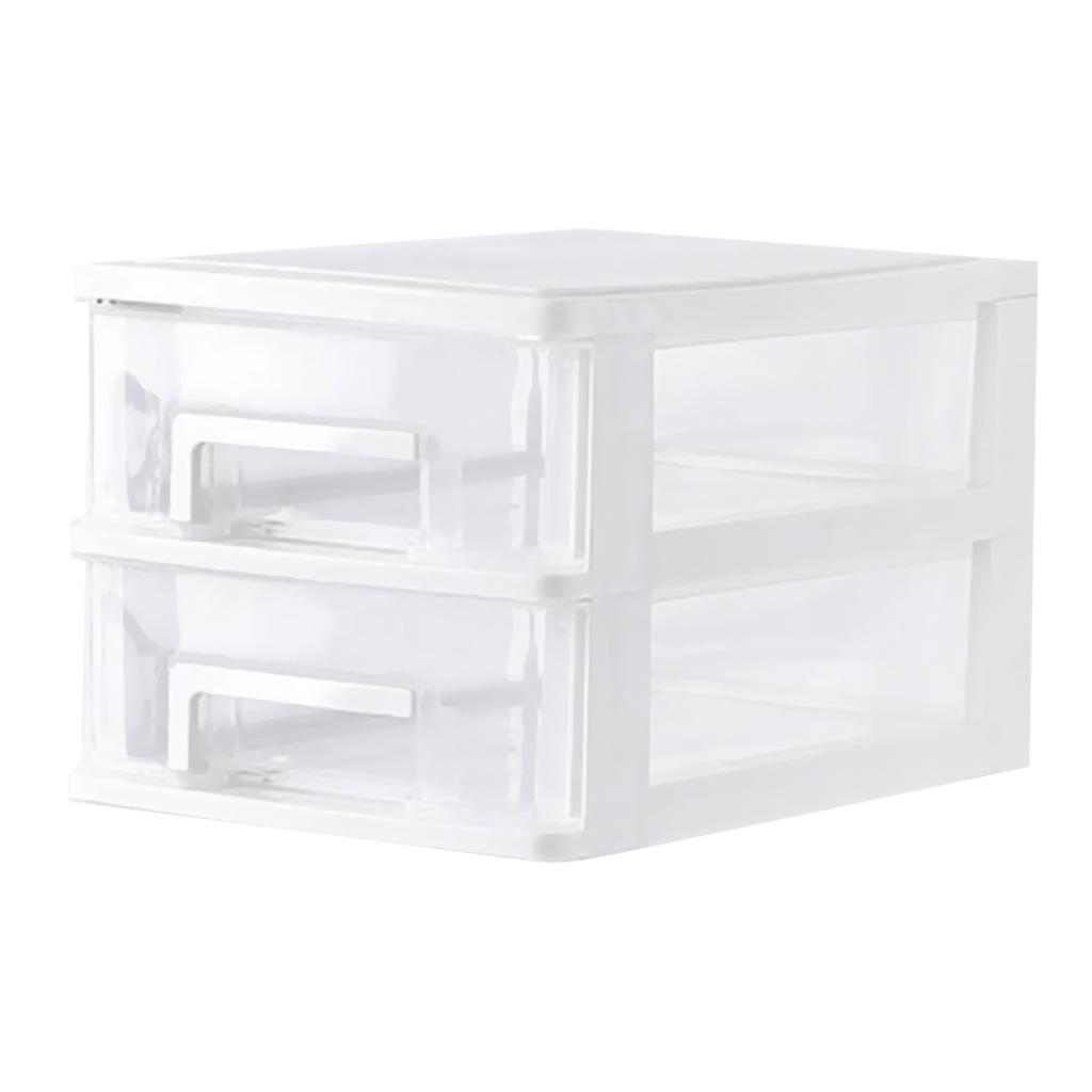 Desktop Organizer Rack Makeup Jewelry Display Stand 2 Tiers White