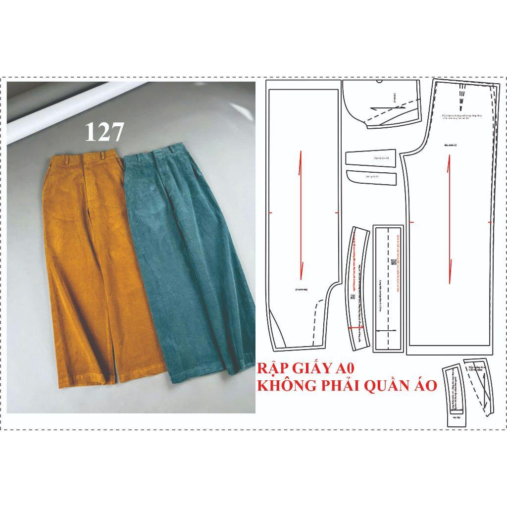 Rập giấy A0 quần suông mã 127
