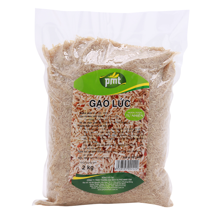 Gạo lứt Phú Minh Tâm 2kg