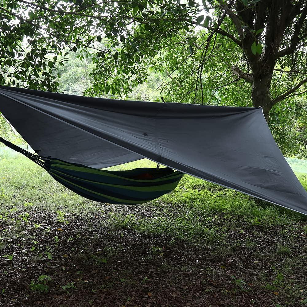 Bạt che nắng mưa, bạt cắm trại 3x3 mét, bạt nhẹ di động chống tia UV, ripstop, bạt chống thấm leo núi, hoạt động ngoài trời