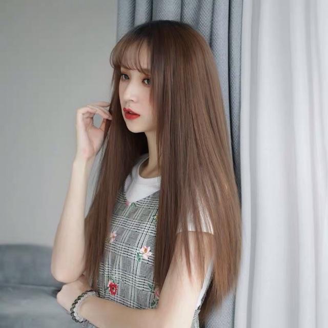 Kẹp tóc giả thẳng 60-65cm nặng 200g
