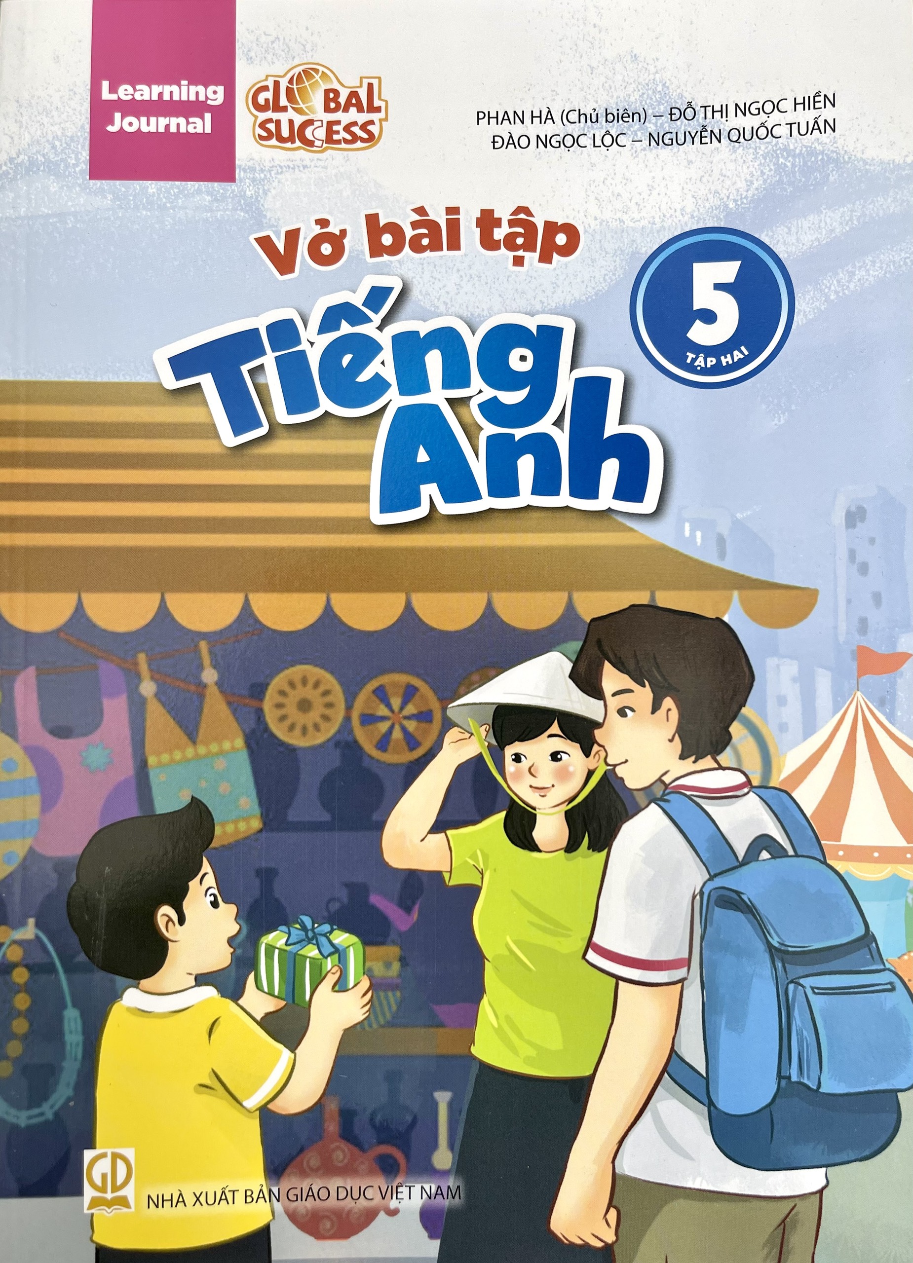 Sách - Learning Journal - Vở bài tập Tiếng Anh lớp 5 tập 1+2 Global Success (HEID)