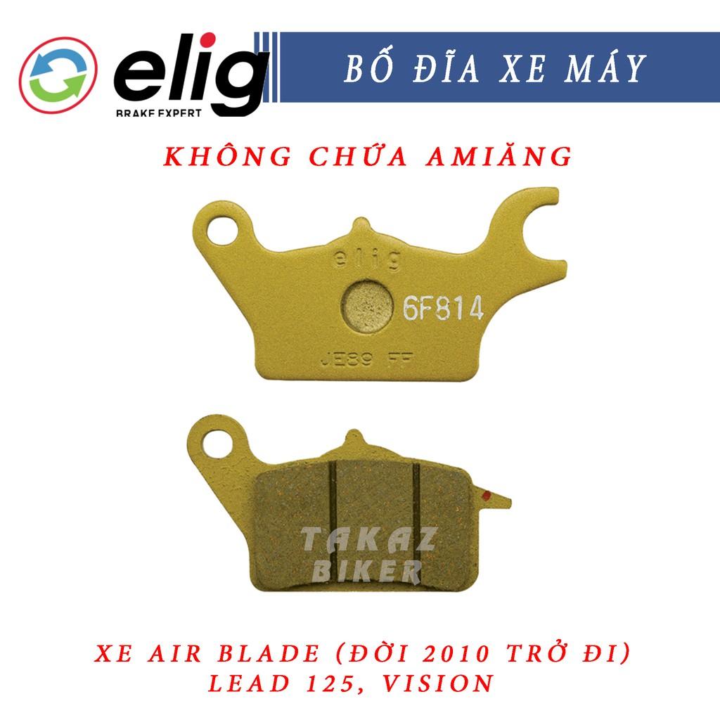 Bố thắng , má phanh dĩa xe AIR BLADE 2011, 2013, VISION - Elig