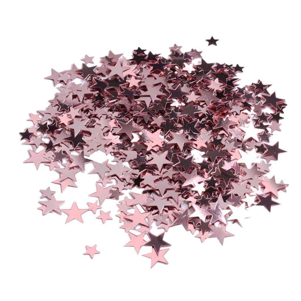 6mm+10mm Mixed Scatters Pentagram Confetti for Wedding Table Decor