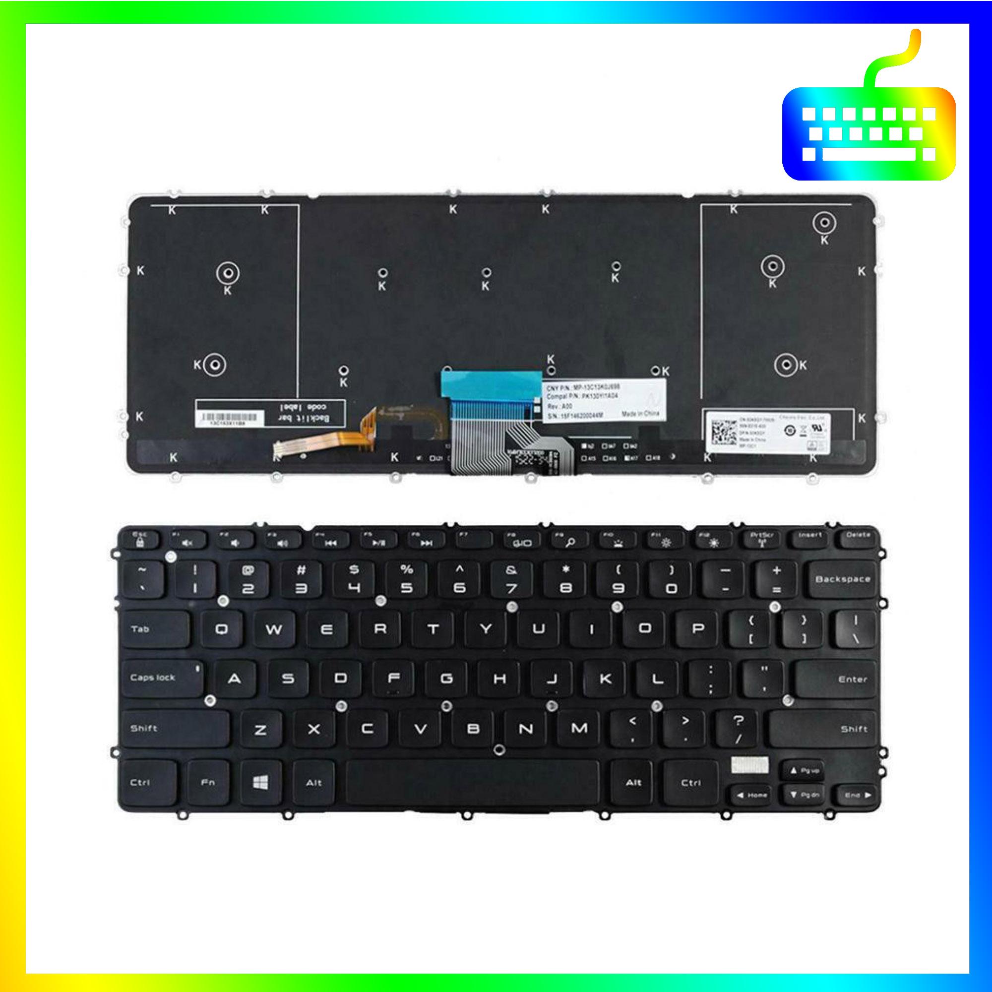 Bàn phím dành cho laptop Dell XPS 15 9530 P31F P31F001 Có Led - Hàng Nhập Khẩu - Sản phẩm mới 100%