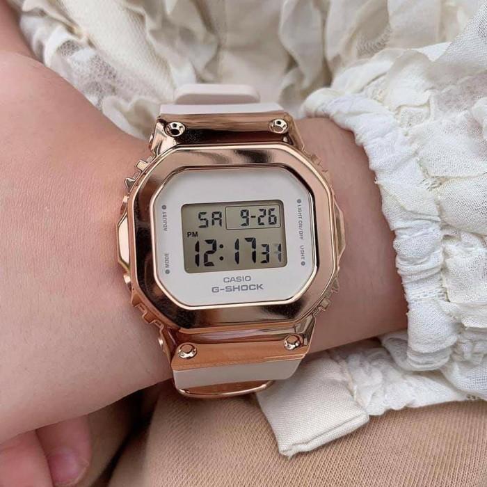 Đồng hồ nữ dây nhựa Casio G-Shock chính hãng GM-S5600PG-4DR