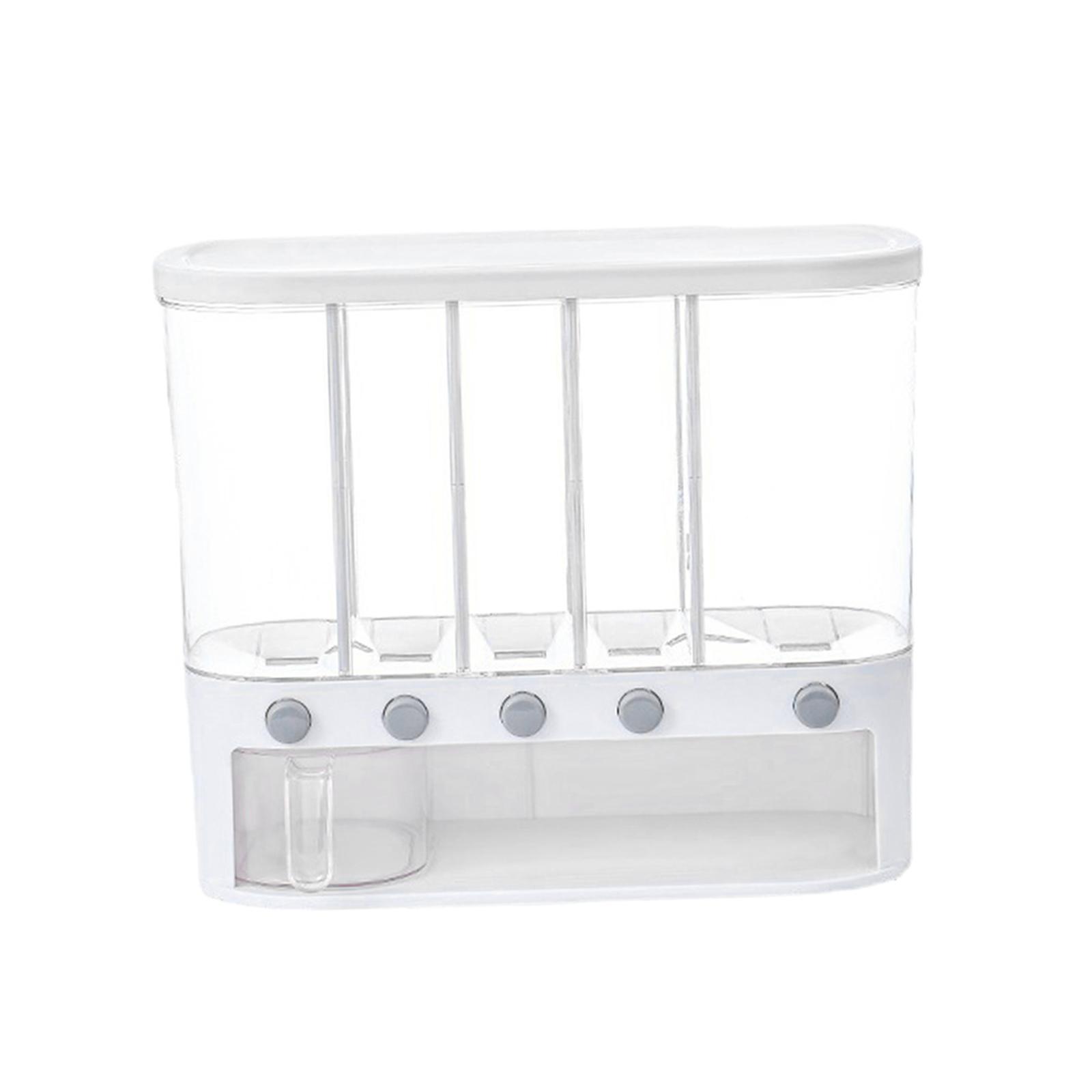 Grain Dispenser Cereal Dispenser Bucket Transparent Dry Food Dispenser for Home Soybean