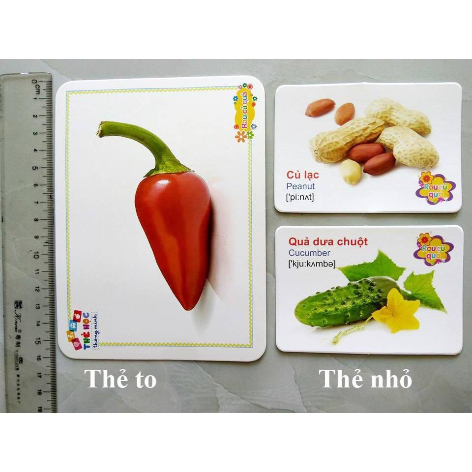 Bộ thẻ học thông minh 16 chủ đề 416 thẻ Thẻ Học, Flashcards Cho Bé 16 Chủ Đề Song Ngữ Anh Việt